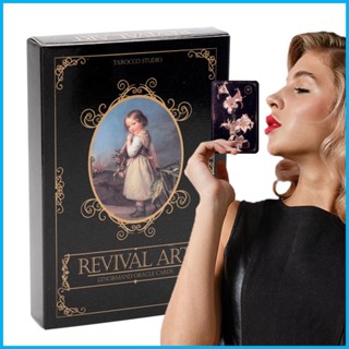 ไพ่ทาโรต์ ลายเกม Revivals Art Lenormand Oracle สําหรับครอบครัว 36 ชิ้น