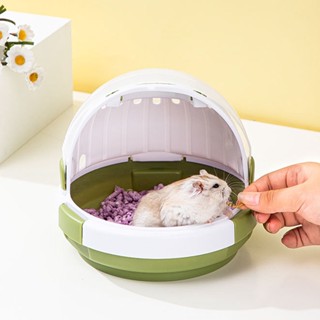 Pets Shop Hamster Carrier Cage น่ารักแบบพกพาสัตว์ขนาดเล็กพกพาสำหรับหนูแฮมสเตอร์ Golden Bears สัตว์เลี้ยงขนาดเล็ก