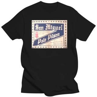 San MIGUEL PALE PILSNER BREWERY PHILIPPINES EST. 1890 เสื้อยืดเบียร์ สีฟ้า