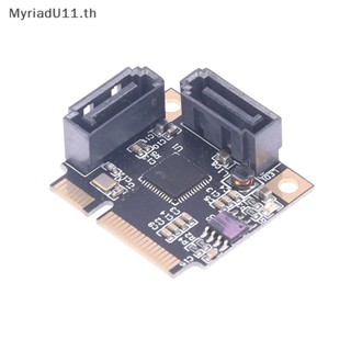 Myriadu H1111Z การ์ดแปลง SSD HDD PCI-E PCI Express เป็น 2 พอร์ต SATA 3.0