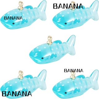 Banana1 จี้เรซิ่นใส รูปปลาวาฬ สีฟ้า สําหรับทําเครื่องประดับ DIY 20 ชิ้น 20 ชิ้น