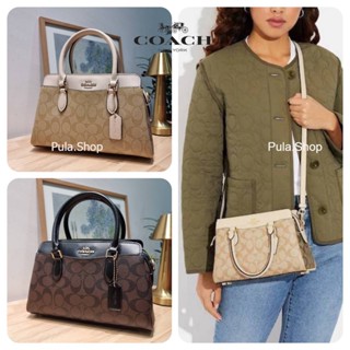 กระเป๋าถือ กระเป๋าสะพาย CH503 CH174 MINI DARCIE CARRYALL IN BLOCKED SIGNATURE CANVAS 007