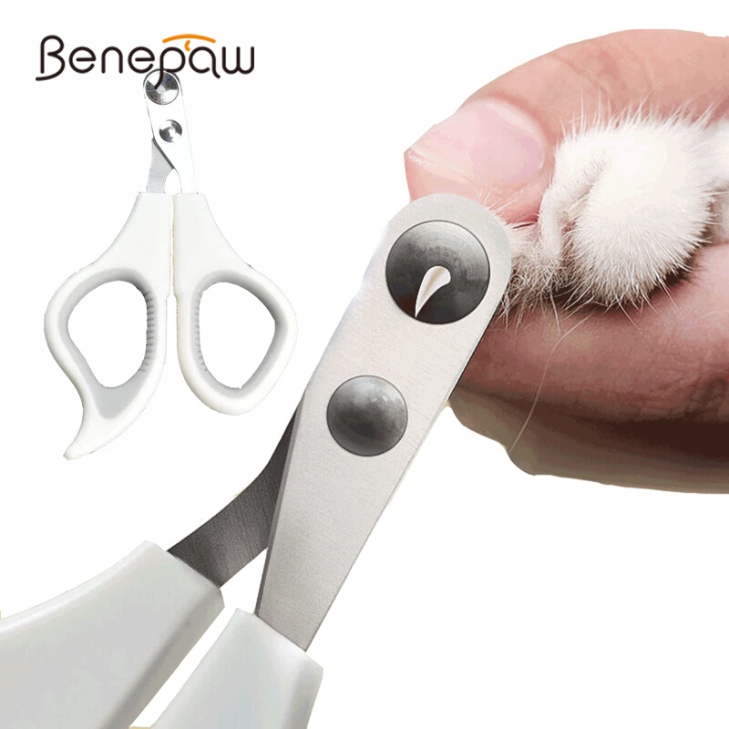 Benepaw กรรไกรตัดเล็บ ทรงกลม ขนาดเล็ก ปลอดภัย สําหรับสัตว์เลี้ยง สุนัข แมว