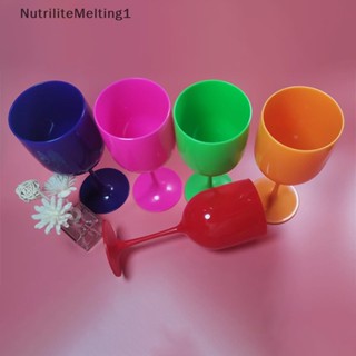 [NutriliteMelting1] แก้วแชมเปญ ขลุ่ย พลาสติก PP ปลอดภัย ใช้ซ้ําได้ สําหรับใส่ไวน์ ปาร์ตี้ [TH]