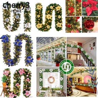 Cherry3 Pre Lit ลูกบอลคริสต์มาส พร้อมไฟ สําหรับตกแต่งประตู