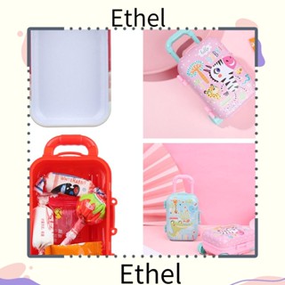 Ethel1 กระเป๋าเดินทาง ขนาดเล็ก อุปกรณ์เสริม สําหรับตกแต่งบ้านตุ๊กตา