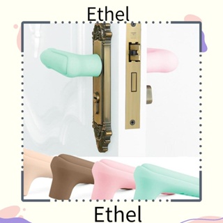 Ethel1 ฝาครอบลูกบิดประตู ซิลิโคน ไร้ไฟฟ้าสถิตย์ เพื่อความปลอดภัยของเด็ก 2 ชิ้น