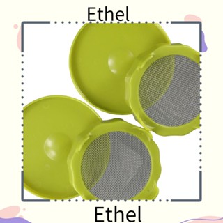 Ethel1 โหลปลูกต้นไม้ พร้อมฝาปิด สีเขียว สําหรับปลูกพืช 2 ชิ้น