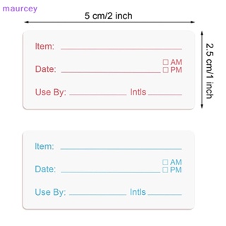 Maurcey สติกเกอร์ฉลาก วันที่ สําหรับตู้เย็น ช่องแช่แข็ง 500 ชิ้น ต่อม้วน TH