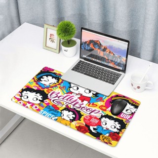 Betty Boop แผ่นรองเมาส์ ขนาดใหญ่ 40*75 ซม. (16*30 นิ้ว) พร้อมฐานยางกันลื่น ล้างทําความสะอาดได้