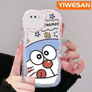 เคสโทรศัพท์มือถือแบบนิ่ม ใส กันกระแทก ลายการ์ตูนโดราเอมอนน่ารัก สําหรับ OPPO A3s A12E A5 2018 Realme C1