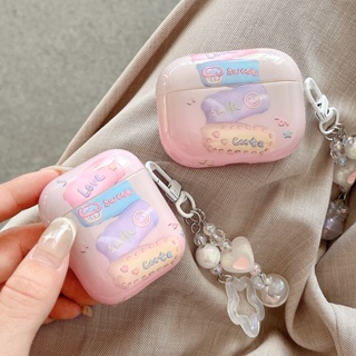 เคสหูฟัง กันน้ํา กันกระแทก ลายหน้ายิ้ม สีชมพู สําหรับ Airpods 1 2 3 Pro