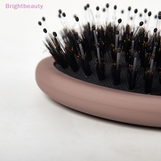 Brightbeauty หวีแปรงไนล่อน ทรงวงรี ป้องกันไฟฟ้าสถิตย์ สําหรับร้านทําผม 1 ชิ้น