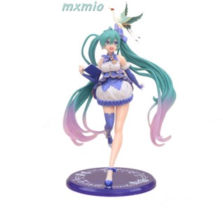 Mxmio โมเดลฟิกเกอร์ PVC รูปการ์ตูน Miku Hatsune ขนาด 20 ซม. สําหรับเก็บสะสม ตกแต่งเสื้อผ้า ฤดูหนาว