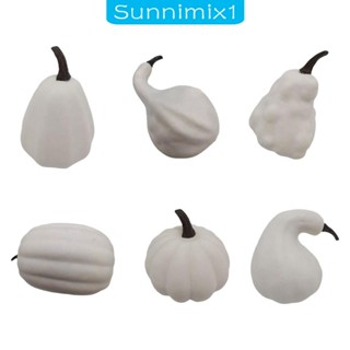 [Sunnimix1] ฟักทองปลอม ขนาดเล็ก คละขนาด สําหรับฮาโลวีน 8 ชิ้น