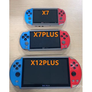 เกมมือถือคอนโซล X12PLUS รุ่นพกพา X7 X7PLUS เกมมือถือคอนโซล64บิต GBA ภาคพีเอสพร้อมอาเขต NES คิดถึงย้อนยุค PSP