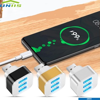 Uniis อะแดปเตอร์ฮับ USB 2.0 ความเร็วสูง ขนาดเล็ก 3 พอร์ต