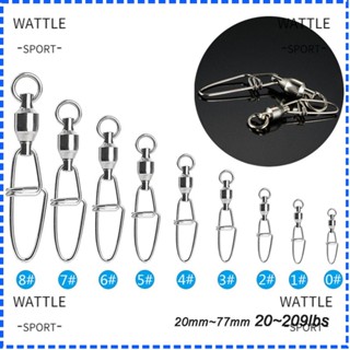 Wattle อุปกรณ์ตกปลา ห่วงสเตนเลส แบบพกพา สําหรับตกปลา