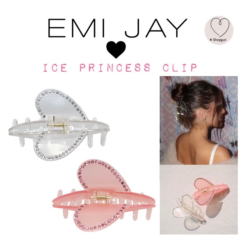 【Emi Jay cozy】ปิ่นปักผม รูปดาวห้าแฉก ประดับเพชร สีม่วง สไตล์เจ้าหญิง