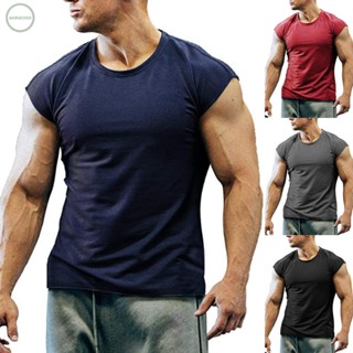 GORGEOUS~Men T-Shirt Comfortable Fitness Leightweight Pullover Sleeveless Slim Fit