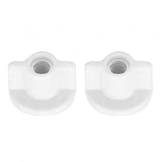 Rear Nut Plastic Screw Toilet Lid Bottom White 2.5cm 6MM For 6mm Screws