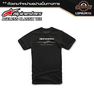 เสื้อยืด Alpinestars AGELESS CLASSIC TEE BLACK/GREEN ของแท้ 100%✅