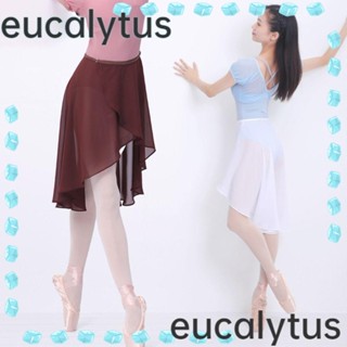 Eucalytus1 กระโปรงบัลเล่ต์ ปรับได้ อุปกรณ์เสริม สําหรับเต้นรํา เล่นโยคะ โชว์ เครื่องแต่งกาย