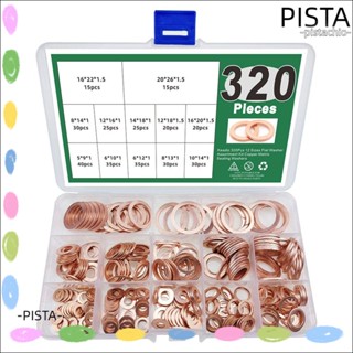 Pista ชุดแหวนรอง โลหะ ทองแดง M5 M6 M8 M10 M12 M14 M16 M20 320 ชิ้น