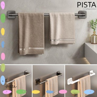 Pista ราวแขวนผ้าขนหนู แบบอลูมิเนียมอัลลอย มีกาวในตัว ทนทาน สําหรับห้องน้ํา