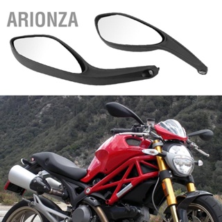 ARIONZA 1 คู่รถจักรยานยนต์กระจกมองหลังด้านหลังเดิมสำหรับ DUCATI Monster 696 795 796 1100