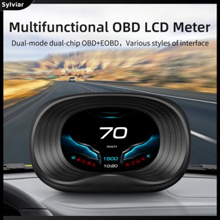 [sylviar] มาตรวัดความเร็ว ระบบ Obd Hd Head Up Display อุปกรณ์เสริมอิเล็กทรอนิกส์ สําหรับรถยนต์