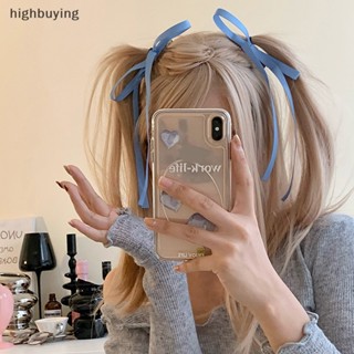 [highbuying] กิ๊บติดผมริบบิ้น ผ้ากํามะหยี่ ขนาดใหญ่ สไตล์วินเทจ