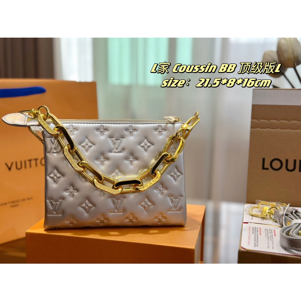 L-coussin BB กระเป๋าถือ กระเป๋าสะพายข้าง โมโนแกรม สําหรับผู้หญิง (พร้อมกล่อง)