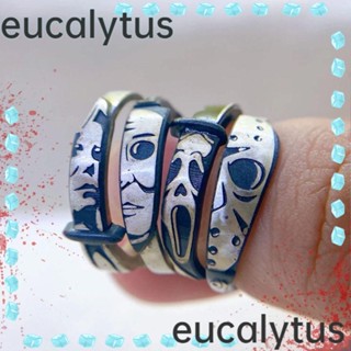 Eucalytus1 แหวนค้อนเปิด แบบกลวง สไตล์คลาสสิก