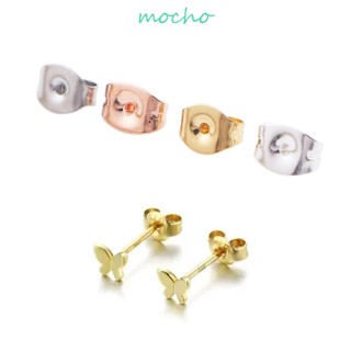 Mocho ต่างหู สเตนเลส ขนาดเล็ก สีทอง สีเงิน เครื่องประดับ