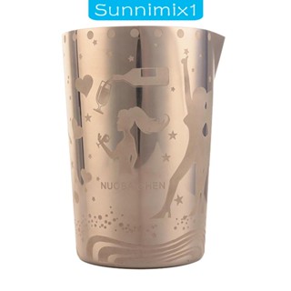 [Sunnimix1] เหยือกตีฟองนม เอสเปรสโซ่ ขนาด 800 มล. สําหรับทําฟองนม กาแฟ ลาเต้