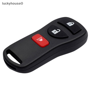 Luckyhouse0^^ ปลอกกุญแจรีโมตรถยนต์ สามปุ่ม แบบเปลี่ยน สําหรับ Nissan