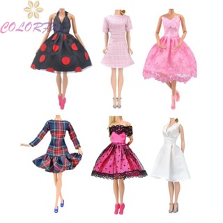 【COLORFUL】Doll Costume Tulle White Color Lace Polka Dots Satin Durable Kids Toys