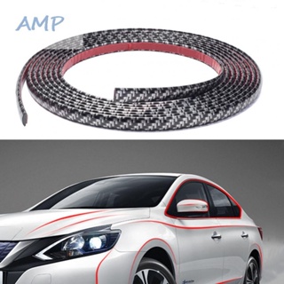 ⚡NEW 8⚡Decorate Your Car with Black Carbon Fiber Appearance Car Molding Trim Strip Line