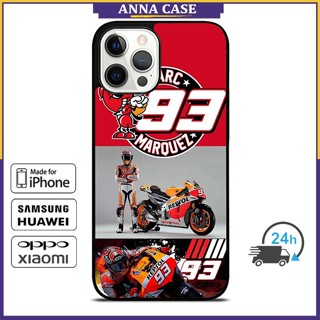 เคสโทรศัพท์มือถือ ลาย Marc Marquez Mm93 สําหรับ iPhone 14 Pro Max 13 Pro Max Samsung Galaxy Note10+ S21Ultra