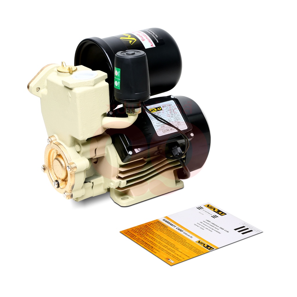 VALU ปั๊มน้ำออโต้ 370 วัตต์ 0.5 แรงม้า รุ่น Z-365AL ขนาดท่อ 1 นิ้ว ส่งสูง 32 เมตร อัตราการไหล 34 ลิต