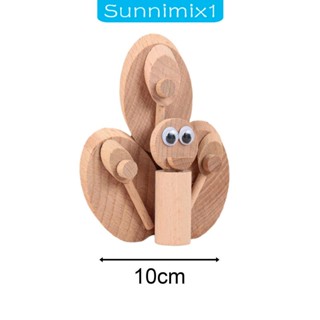 [Sunnimix1] โมเดลฟิกเกอร์ไม้ รูปสัตว์ ขนาดเล็ก เสริมพัฒนาการเด็ก DIY