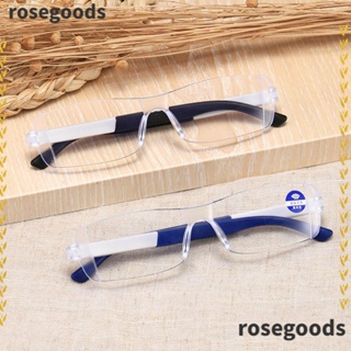 Rosegoods1 แว่นตาอ่านหนังสือ ใส่สบาย ป้องกันสายตา หรูหรา วินเทจ กรอบเบาพิเศษ