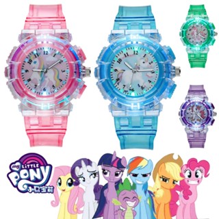 นาฬิกาข้อมือดิจิทัล มีไฟ LED ลายการ์ตูนยูนิคอร์น My Little Pony น่ารัก หลากสีสัน คุณภาพสูง สําหรับเด็กนักเรียนผู้ชาย และเด็กผู้หญิง