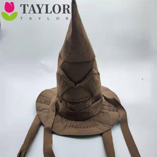 Taylor1 หมวกแม่มด หมวกคอสเพลย์ หมวกเรียงลําดับ สีน้ําตาล อุปกรณ์ประกอบฉาก ของขวัญวันเกิด ตุ๊กตาเด็ก