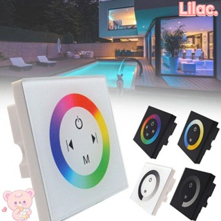 Lilac แผงควบคุมไฟ LED DC 12V-24V หรี่แสงได้ ติดผนัง