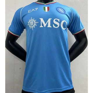 เสื้อกีฬาแขนสั้น ลายทีมชาติฟุตบอล Napoli 23-24 ชุดเหย้า S-XXL ชุดเหย้า สําหรับผู้ชาย