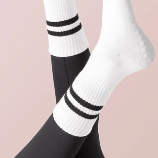 Fit.HER Yoga socks women mid-calf silicone non-slip professional skipping Pilates indoor fitness sports training floor socks