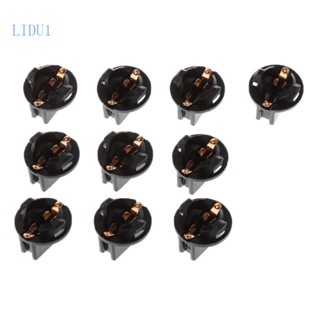 Lidu1 แผงซ็อกเก็ตไฟสัญญาณ T10 Led 10 แพ็ค