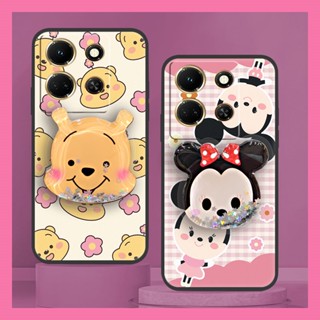 Durable Anti-dust Phone Case For infinix Note30 5G/X6711 Soft Case Waterproof TPU protective Cartoon Cute Kickstand